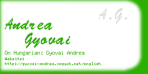 andrea gyovai business card